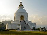 
Pokhara World Peace Pagoda - Full View From Front
